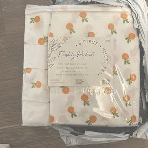 Freshly picked Clementine Sheet Set Full
